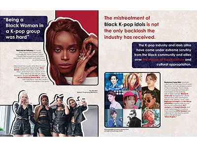 Feature article spread